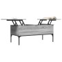 Mesa de centro madera ingeniería metal gris Sonoma 100x50x45cm de , Mesas de centro - Ref: Foro24-845414, Precio: 66,37 €, De...