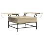 Mesa de centro madera ingeniería metal roble Sonoma 80x80x45 cm de , Mesas de centro - Ref: Foro24-845402, Precio: 80,50 €, D...