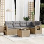 Juego de sofás jardín con cojines 6 pzas ratán sintético beige de , Conjuntos de jardín - Ref: Foro24-3220138, Precio: 387,56...