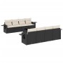 Set de sofás de jardín 8 piezas y cojines ratán sintético negro de , Conjuntos de jardín - Ref: Foro24-3219945, Precio: 515,8...
