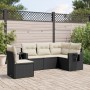 Set de muebles de jardín 5 pzas y cojines ratán sintético negro de , Conjuntos de jardín - Ref: Foro24-3220165, Precio: 320,1...