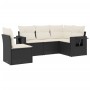 Set de muebles de jardín 5 pzas y cojines ratán sintético negro de , Conjuntos de jardín - Ref: Foro24-3220165, Precio: 320,1...