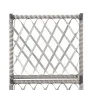 Enrejado y arriate 1 maceta ratán sintético gris 30x30x107 cm de vidaXL, Maceteros y jardineras - Ref: Foro24-46933, Precio: ...