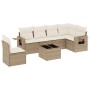 Set sofás de jardín 7 piezas y cojines ratán sintético beige de , Conjuntos de jardín - Ref: Foro24-3220237, Precio: 458,21 €...