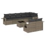 Set de muebles de jardín 9 pzas y cojines ratán sintético gris de , Conjuntos de jardín - Ref: Foro24-3220429, Precio: 581,93...