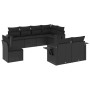 Set de sofás de jardín 8 piezas y cojines ratán sintético negro de , Conjuntos de jardín - Ref: Foro24-3220434, Precio: 553,7...