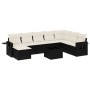 Set de sofás de jardín 8 piezas y cojines ratán sintético negro de , Conjuntos de jardín - Ref: Foro24-3220565, Precio: 484,9...