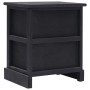 Mesita de noche madera de Paulownia negro 38x28x45 cm de vidaXL, Mesitas de noche - Ref: Foro24-284058, Precio: 43,85 €, Desc...
