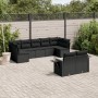 Set de sofás de jardín 8 piezas y cojines ratán sintético negro de , Conjuntos de jardín - Ref: Foro24-3220614, Precio: 579,7...