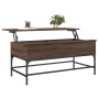 Mesa de centro madera ingeniería metal roble marrón 100x50x45cm de , Mesas de centro - Ref: Foro24-845400, Precio: 70,30 €, D...