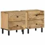 Bedside tables 2 pcs solid mango wood 40x33x46 cm by , Nightstands - Ref: Foro24-356890, Price: 120,89 €, Discount: %