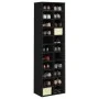Mueble zapatero de madera contrachapada negro 54x34x183 cm de vidaXL, Zapateros y organizadores de calzado - Ref: Foro24-8003...