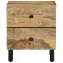 Bedside tables 2 pcs solid mango wood 40x33x46 cm by , Nightstands - Ref: Foro24-356890, Price: 120,89 €, Discount: %