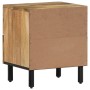 Mesitas de noche 2 uds madera maciza de mango 40x33x46 cm de , Mesitas de noche - Ref: Foro24-356890, Precio: 122,44 €, Descu...