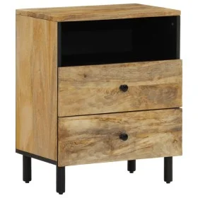 Solid mango wood bedside table 50x33x60 cm by , Nightstands - Ref: Foro24-356901, Price: 83,80 €, Discount: %