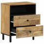 Mesita de noche madera maciza de mango 50x33x60 cm de , Mesitas de noche - Ref: Foro24-356901, Precio: 84,88 €, Descuento: %