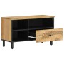 Mueble de TV madera maciza de mango 80x33x46 cm de , Muebles TV - Ref: Foro24-356908, Precio: 60,79 €, Descuento: %