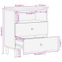 Mesita de noche madera maciza de mango 50x33x60 cm de , Mesitas de noche - Ref: Foro24-356901, Precio: 84,88 €, Descuento: %