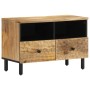 Mueble de TV madera maciza de mango 70x33x46 cm de , Muebles TV - Ref: Foro24-356892, Precio: 68,46 €, Descuento: %