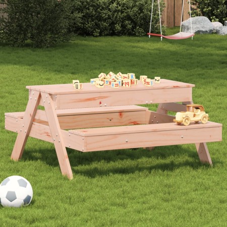 Mesa de pícnic con arenero de niños madera maciza Douglas de , Mesas de jardín - Ref: Foro24-832595, Precio: 125,19 €, Descue...