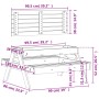 Mesa de pícnic con arenero de niños madera maciza Douglas de , Mesas de jardín - Ref: Foro24-832595, Precio: 125,19 €, Descue...