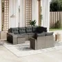 10-piece garden sofa set with gray synthetic rattan cushions by , Modular outdoor sofas - Ref: Foro24-3261290, Price: 555,69 ...