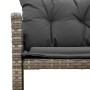 Sofá de jardín en forma de L con mesa y cojines ratán PE gris de , Sofás de exterior - Ref: Foro24-365582, Precio: 221,71 €, ...
