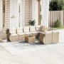 Juego de sofás jardín con cojines beige 10 pzas ratán sintético de , Conjuntos de jardín - Ref: Foro24-3257493, Precio: 732,0...