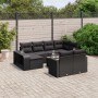 Set de sofás de jardín 11 pzas y cojines ratán sintético negro de , Conjuntos de jardín - Ref: Foro24-3228915, Precio: 597,21...
