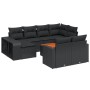 Set de sofás de jardín 11 pzas y cojines ratán sintético negro de , Conjuntos de jardín - Ref: Foro24-3228915, Precio: 597,21...