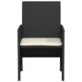 Mesita y sillas con cojines 3 piezas ratán sintético negro de , Conjuntos de jardín - Ref: Foro24-365116, Precio: 186,44 €, D...