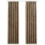 Blackout curtains with hooks 2 pieces beige velvet 140x175 cm by vidaXL, Curtains and curtains - Ref: Foro24-134508, Price: 4...