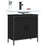 Armario para lavabo de baño madera ingeniería negro 60x30x60 cm de , Tocadores - Ref: Foro24-842446, Precio: 56,81 €, Descuen...