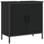 Armario para lavabo de baño madera ingeniería negro 60x30x60 cm de , Tocadores - Ref: Foro24-842446, Precio: 56,81 €, Descuen...