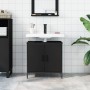 Armario para lavabo de baño madera ingeniería negro 60x30x60 cm de , Tocadores - Ref: Foro24-842446, Precio: 56,81 €, Descuen...