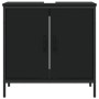 Armario para lavabo de baño madera ingeniería negro 60x30x60 cm de , Tocadores - Ref: Foro24-842446, Precio: 56,81 €, Descuen...