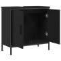 Armario para lavabo de baño madera ingeniería negro 60x30x60 cm de , Tocadores - Ref: Foro24-842446, Precio: 56,81 €, Descuen...