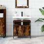 Armario lavabo baño madera ingeniería roble ahumado 60x30x60 cm de , Tocadores - Ref: Foro24-842438, Precio: 50,58 €, Descuen...