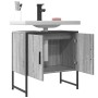Armario lavabo baño madera ingeniería gris Sonoma 60x33x60 cm de , Tocadores - Ref: Foro24-842459, Precio: 50,15 €, Descuento: %