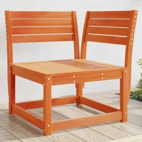Sofá esquinero jardín madera maciza pino marrón cera 73x73x78cm de , Sofás de exterior - Ref: Foro24-844666, Precio: 80,25 €,...