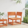 Sofá esquinero jardín madera maciza pino marrón cera 73x73x78cm de , Sofás de exterior - Ref: Foro24-844666, Precio: 81,00 €,...
