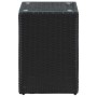 Mesas auxiliares 3 pzas superficie vidrio ratán sintético negro de vidaXL, Mesas auxiliares - Ref: Foro24-46984, Precio: 80,0...