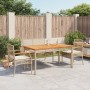 Set de comedor jardín con cojines 4 pzas ratán sintético beige de , Conjuntos de jardín - Ref: Foro24-3213585, Precio: 346,37...