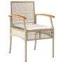 Set de comedor jardín con cojines 4 pzas ratán sintético beige de , Conjuntos de jardín - Ref: Foro24-3213585, Precio: 410,07...