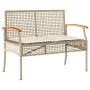 Set de comedor jardín con cojines 4 pzas ratán sintético beige de , Conjuntos de jardín - Ref: Foro24-3213585, Precio: 410,07...