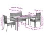 Set de comedor jardín con cojines 4 pzas ratán sintético beige de , Conjuntos de jardín - Ref: Foro24-3213585, Precio: 346,37...