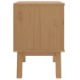 Mesita de noche OLDEN madera maciza de pino blanco y marrón de , Mesitas de noche - Ref: Foro24-358584, Precio: 74,06 €, Desc...