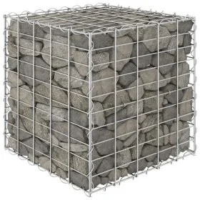 Arriate de gaviones cúbico alambre de acero 50x50x50 cm de vidaXL, Maceteros y jardineras - Ref: Foro24-145650, Precio: 36,22...