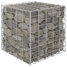 Arriate de gaviones cúbico alambre de acero 50x50x50 cm de vidaXL, Maceteros y jardineras - Ref: Foro24-145650, Precio: 37,91...