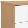 Mesita de noche OLDEN madera maciza de pino blanco y marrón de , Mesitas de noche - Ref: Foro24-358584, Precio: 81,53 €, Desc...
